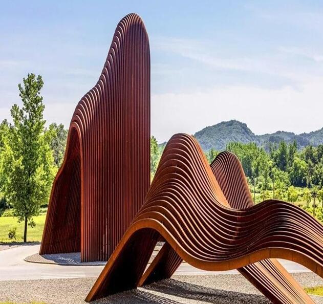 长春锈钢板造型